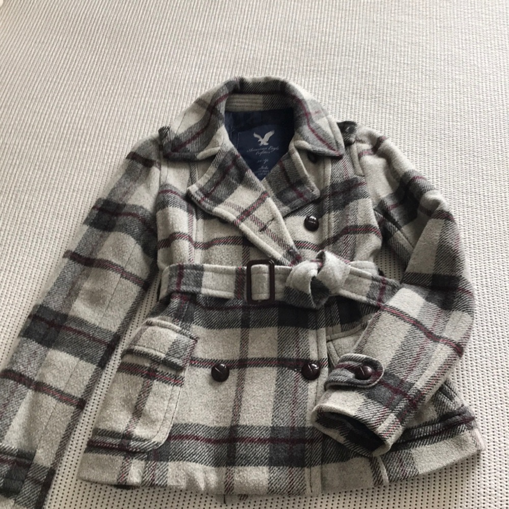 Belted pea coat